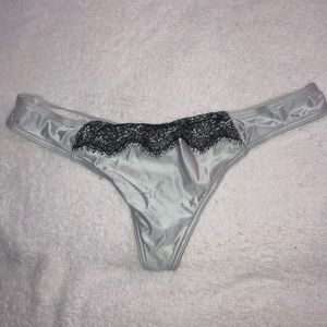 Silver thong